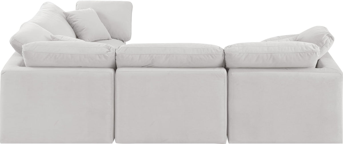 Indulge - Velvet 4 Piece Modular Corner Sectional