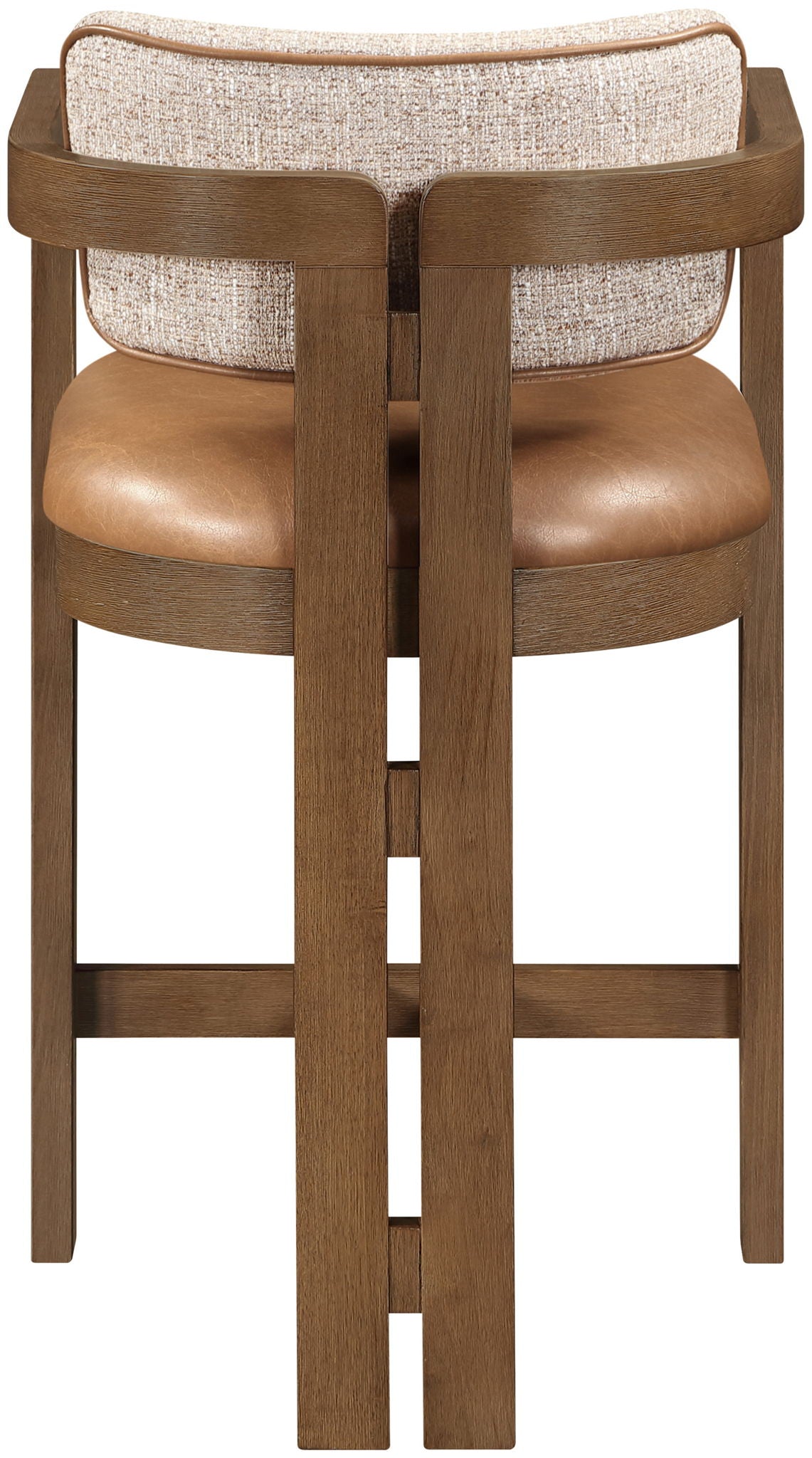 Ravina - Upholstered Counter Stool With Stained Brown Base