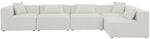 Cube - Linen 5 Piece Modular Sectional