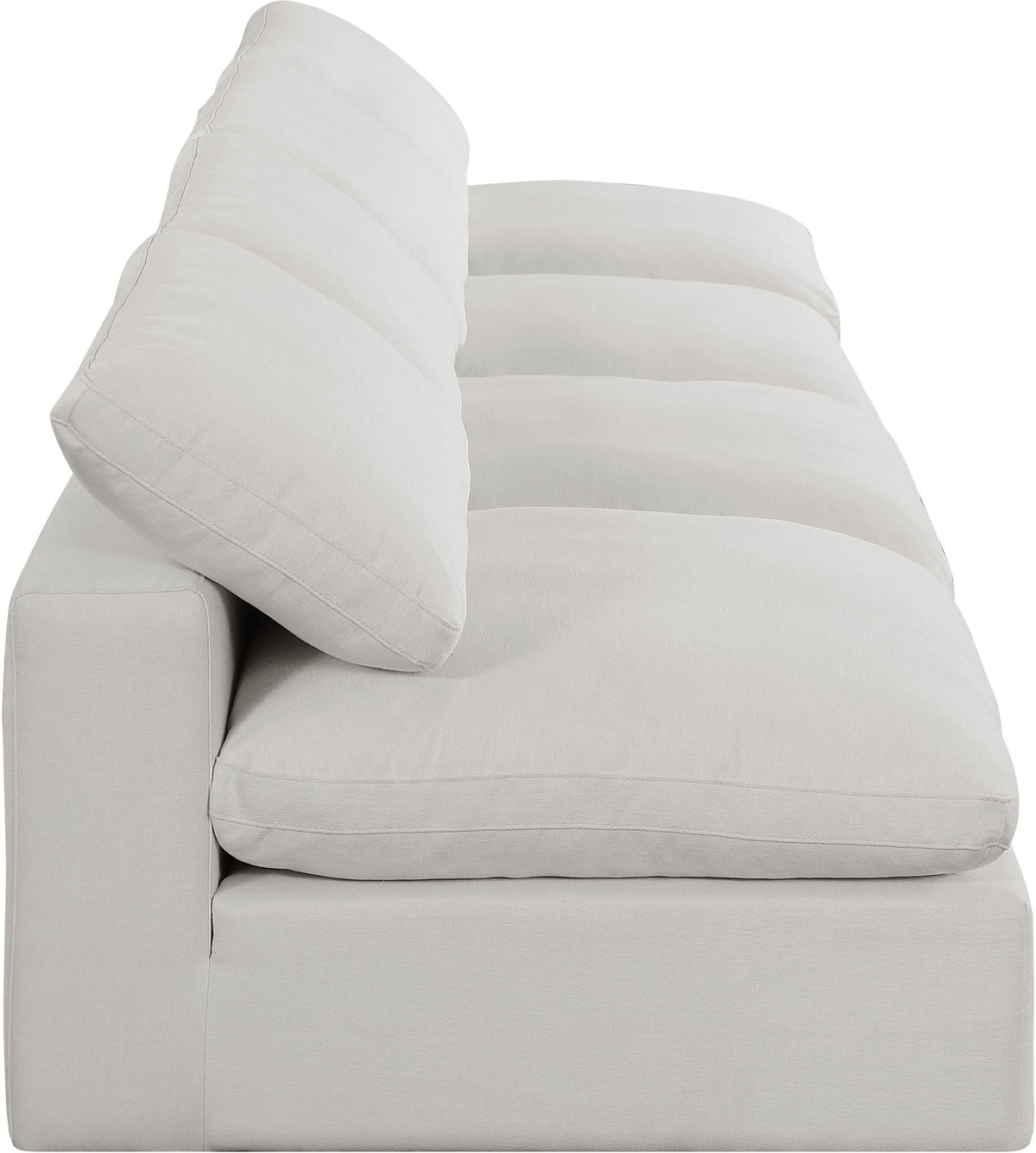 Comfy - Linen Modular Armless Sofa 4 Seats