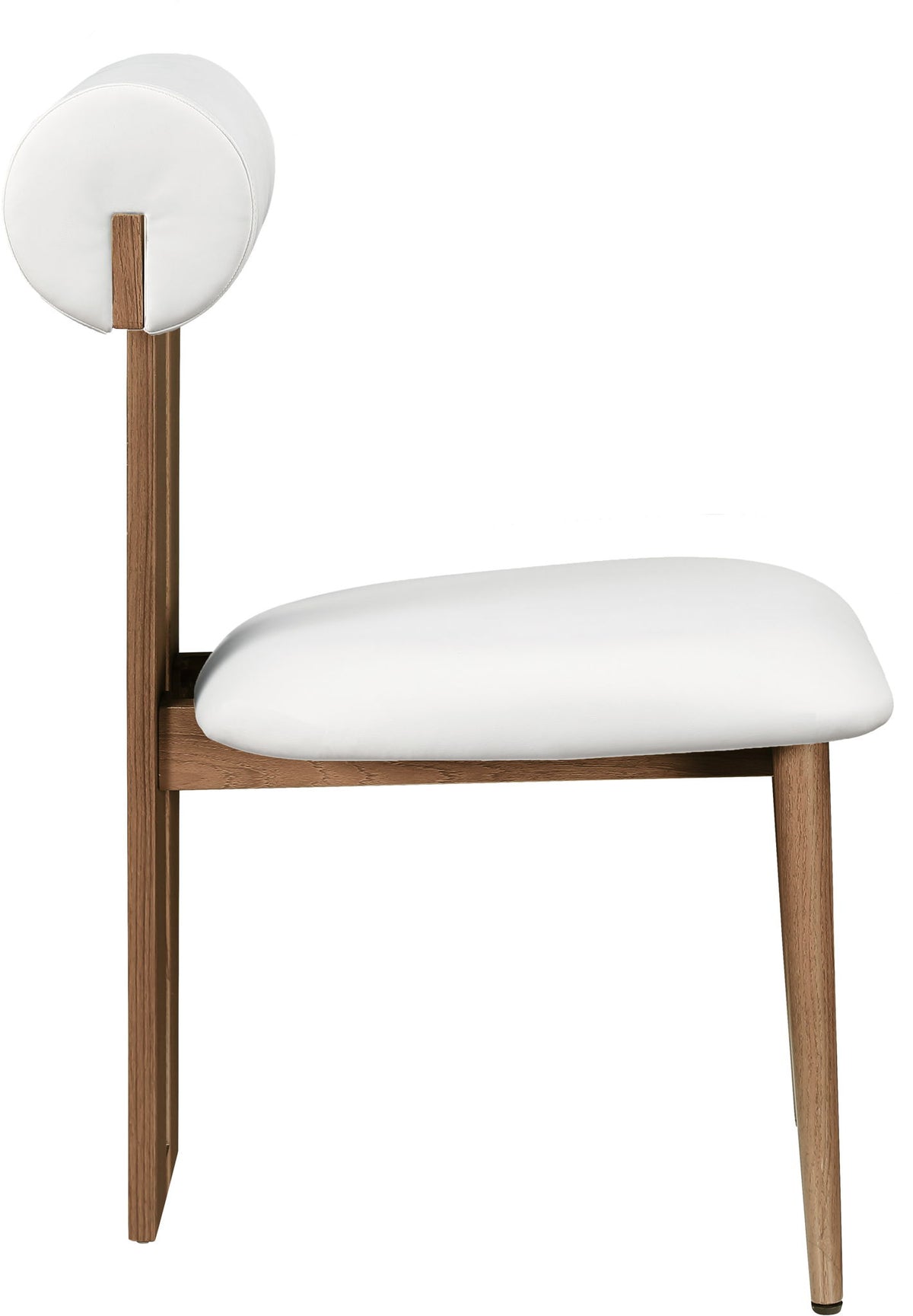 Dario - Faux Leather Dining Chair With Brown Frame (Set of 2)
