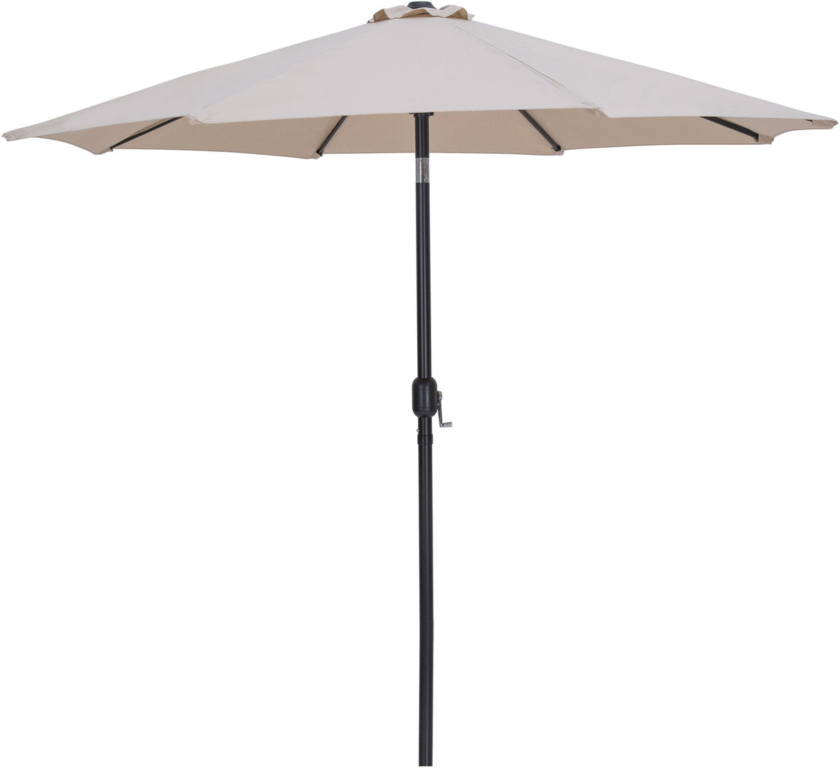 Fiji - Aluminum Patio Umbrella With Square Teak And Black Base