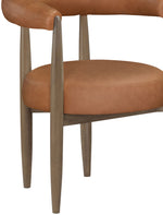 Sable - Vegan Leather Upholstered Dining Chair (Set of 2) - Brown Base