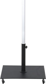 Fiji - Aluminum Patio Umbrella With Square Black And White Base