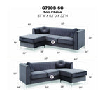 Glory Furniture - Delray - Sofa Chaise