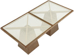 Atrium - Glass Top And Wood Base Dining Table