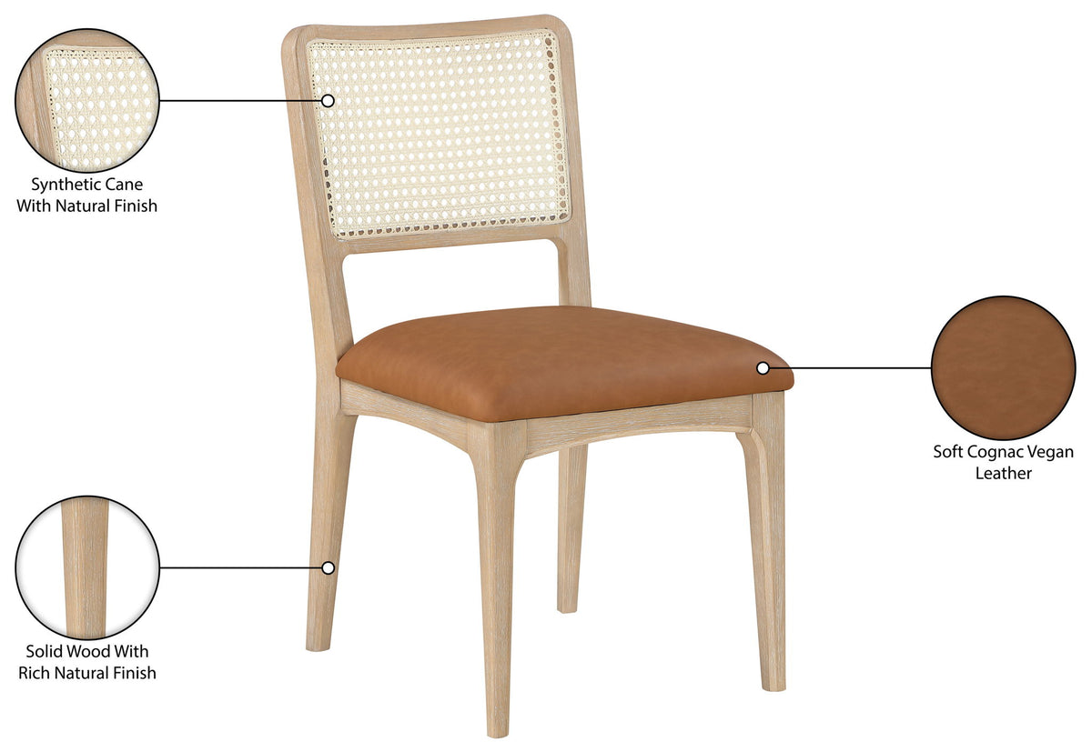 Atrium - Upholstered Seat Dining Chair With Brushed Natural Base (Set of 2)