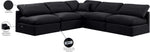 Indulge - Velvet 5 Piece Modular Corner Armless Sectional