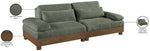 Turin - Chenille Fabric Upholstered Modular Sectional - Green