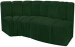 Arc - Boucle Fabric 3 Piece Modular L-Shaped Sofa