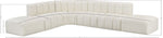 Arc - Faux Leather 7 Piece Corner Modular Sofa
