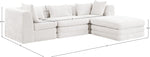Stellar - 4 Piece Upholstered Modular Sectional