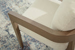 Serene Bay - Arm Chair With Cushion (Set of 2) - Dark Brown / White