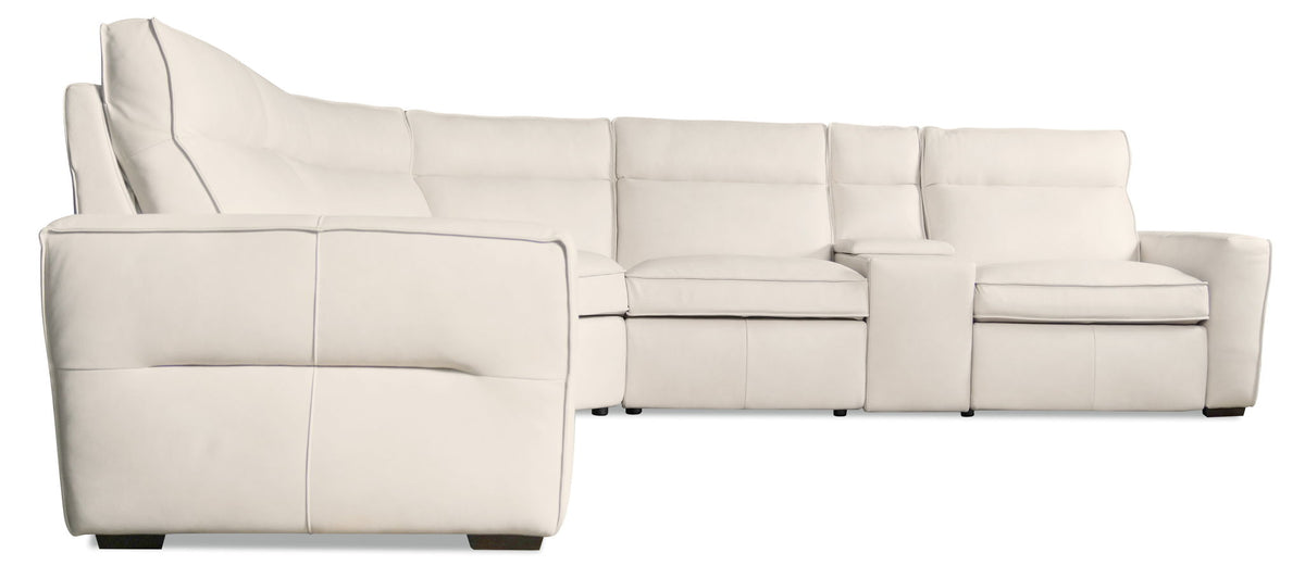 MS - Vann Six-Piece Power Sectional - White