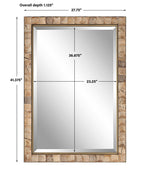 Cocos - Coconut Shell Mirror - Light Brown