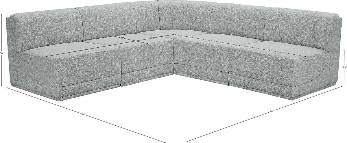 Ollie - 5 Piece Modular Sectional