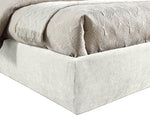 Adam - Chenille Fabric Bed With 89" Headboard