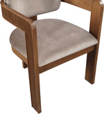 Sacha - Velvet Dining Chair With Brown Base (Set of 2)