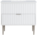Modernist - Bathroom Vanity With Chrome Legs