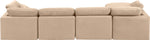 Indulge - Velvet 5 Piece Modular Sectional With Chaise