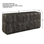 Barlas - Media Console - Black / Woodtone