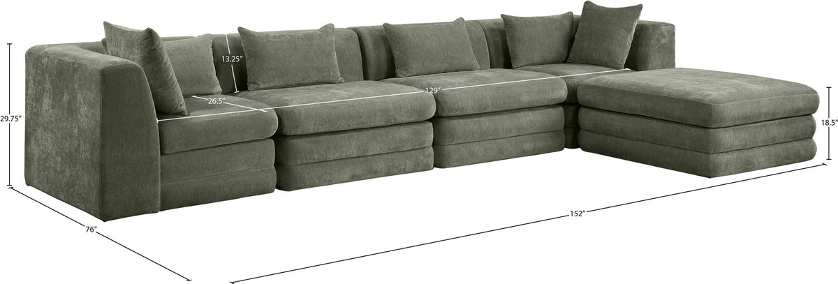 Stellar - 5 Piece Upholstered Modular Sectional