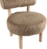 Ambre - Shearling Fabric Accent Chair