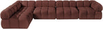 Orin - Velvet 5 Piece Modular Sectional