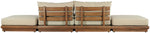 Mirella - 4 Piece Water Resistant Fabric Outdoor Patio Modular Sectional
