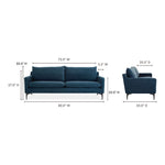 Paris - Sofa - Blue