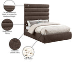 Adam - Chenille Fabric Bed With 70.5" Headboard