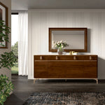 Eva - Mirror For Buffet - Dark Brown