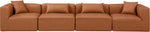 Cube - Modular 4 Piece Sofa - Cognac