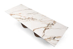 9305 - Dining Table - White / Dark Brown