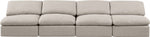 Indulge - Linen 4 Seat Modular Armless Sofa