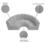 Arc - Boucle Fabric 4 Piece U-Shaped Modular Sofa
