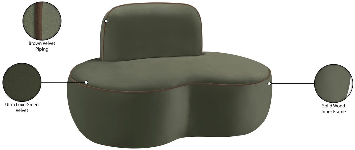 Swerve - Velvet Upholstered Chair