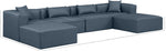 Cube - 6 Piece Modular Double Chaise Sectional