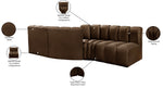 Arc - Velvet 4 Piece Sofa