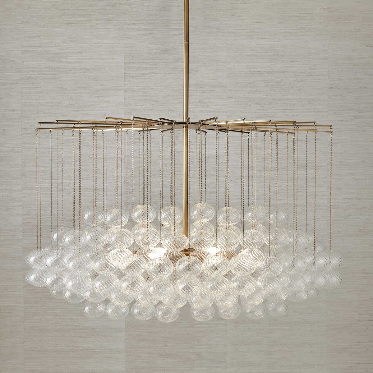 Bubbles - 6 Light Chandelier - Brass