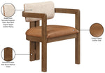 Ravina - Upholstered Dining Chair With Stained Brown Base (Set of 2)