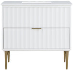 Modernist - Bathroom Vanity With Gold Legs
