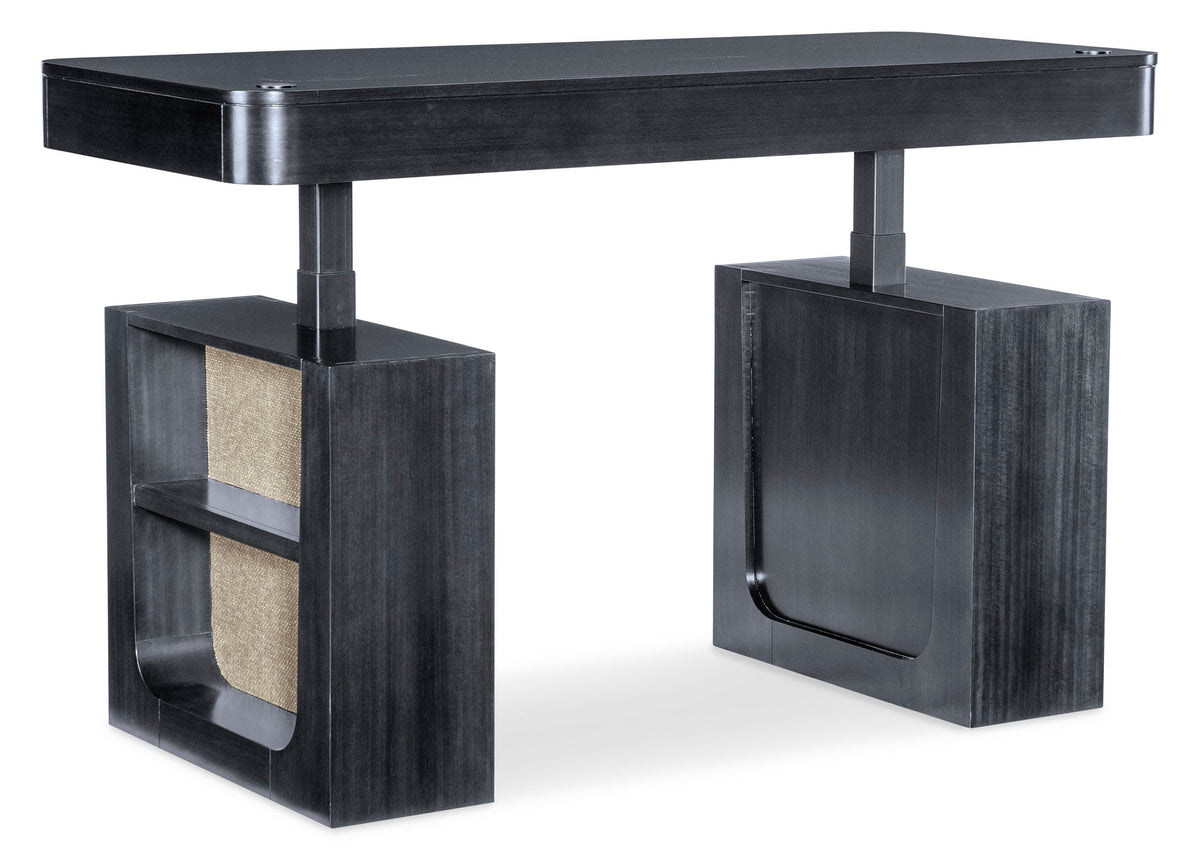 Home Office - Adjustable-Height Desk - Black
