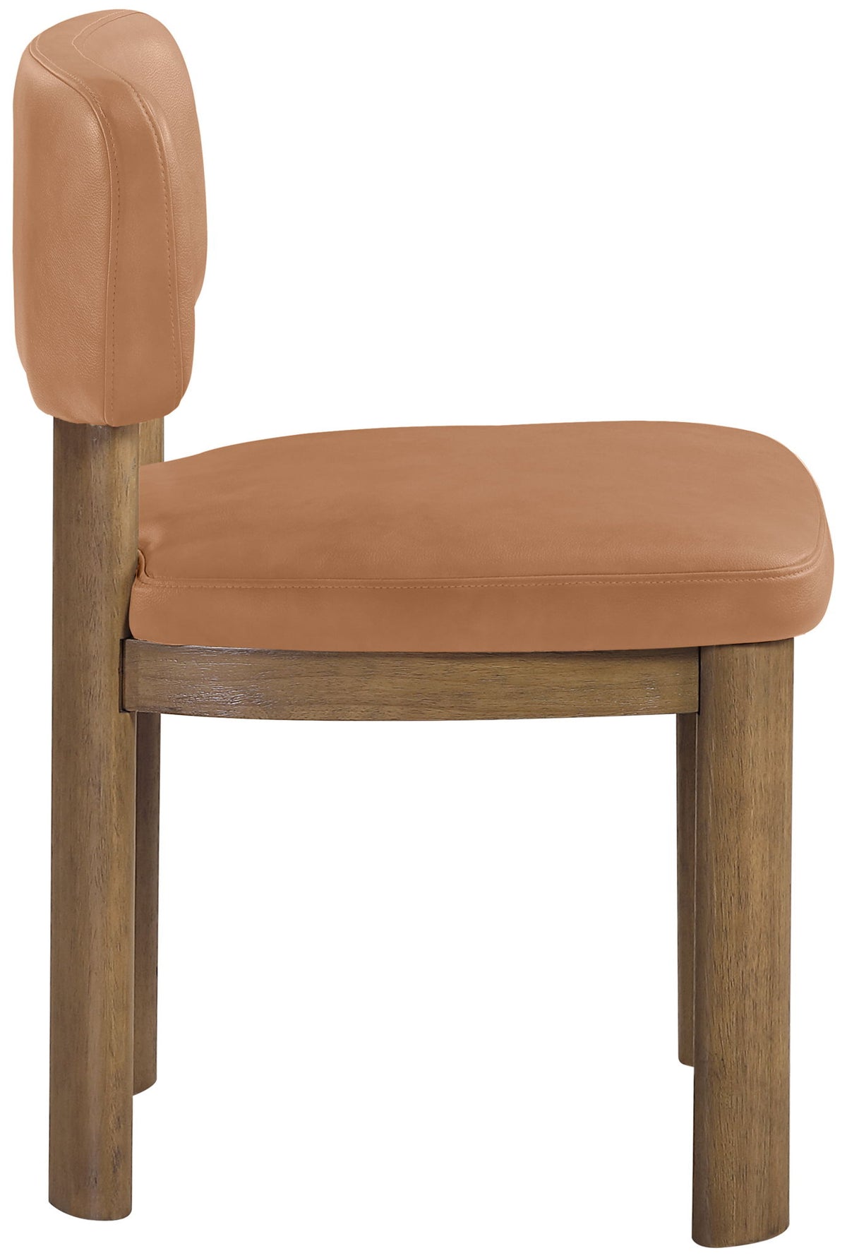 Paloma - Vegan Leather Upholstered Dining Chair (Set of 2) - Brown Frame