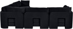 Hammond - Velvet Performance Fabric Upholstered 6 Piece Corner Sectional