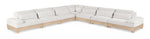 Turin - Chenille Fabric Upholstered Modular Sectional - White