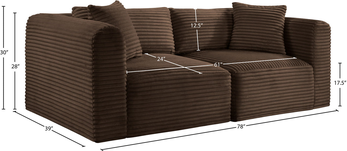 Shaggy - 2 Seat Modular Sofa