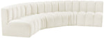 Arc - Velvet 5 Piece U-Shaped Modular Sofa
