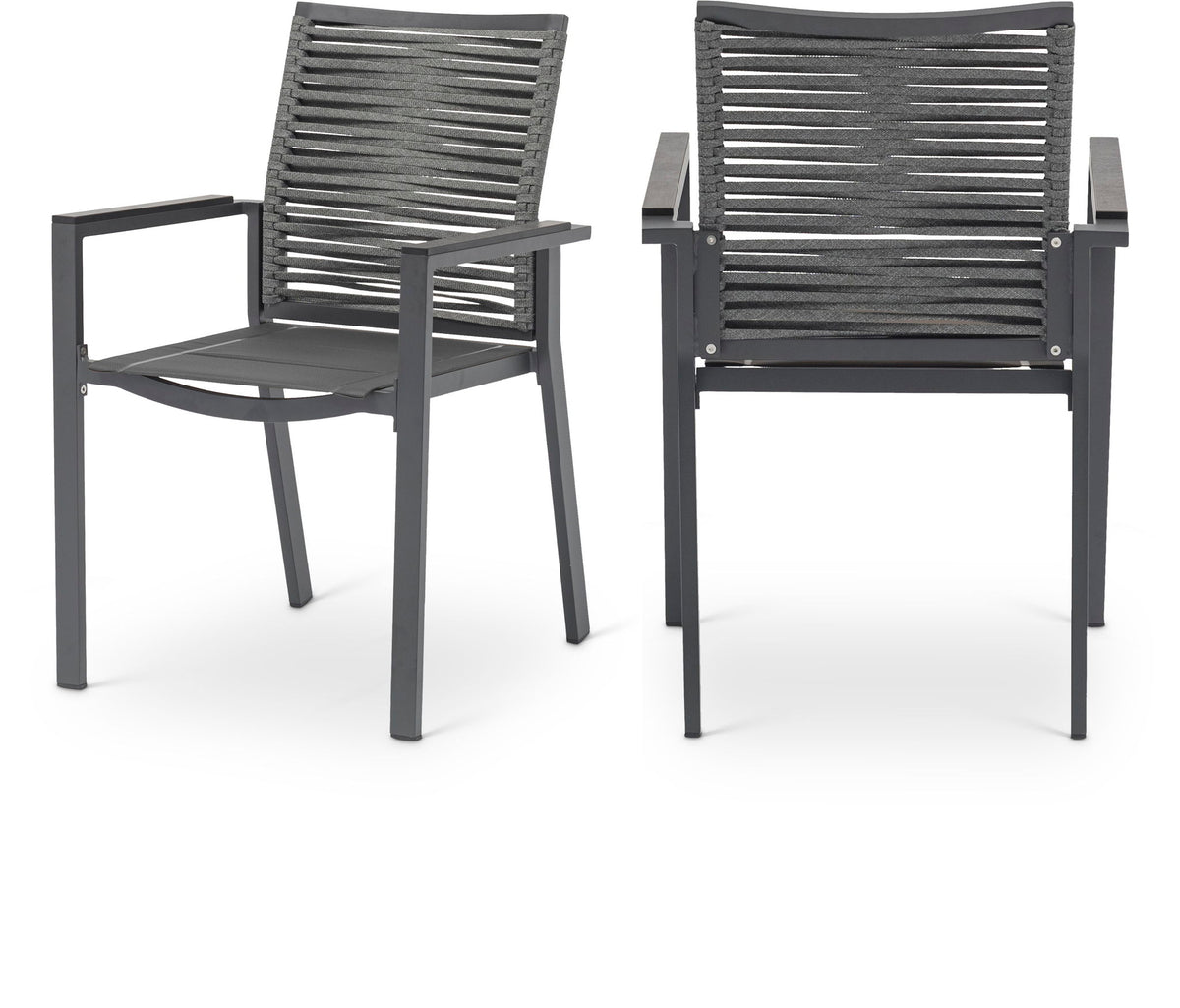 Maldives - Rope Outdoor Patio Dining Arm Chair (Set of 2)