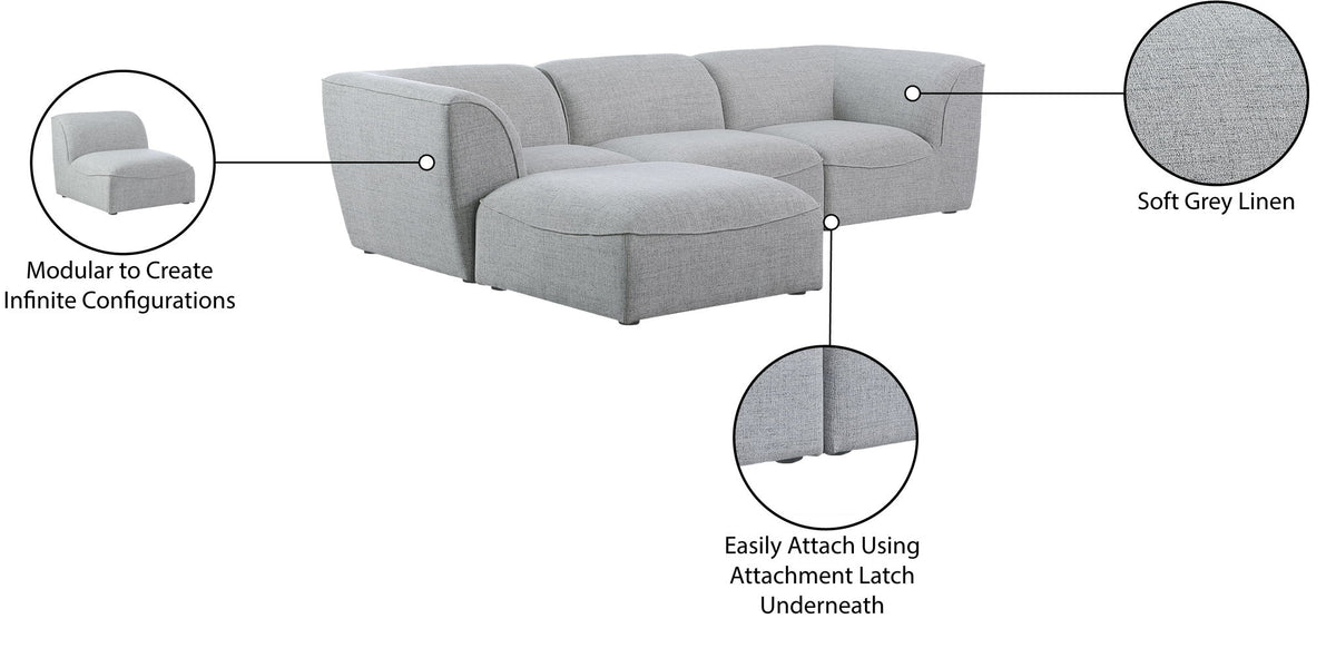 Miramar - 4 Piece Modular Sectional